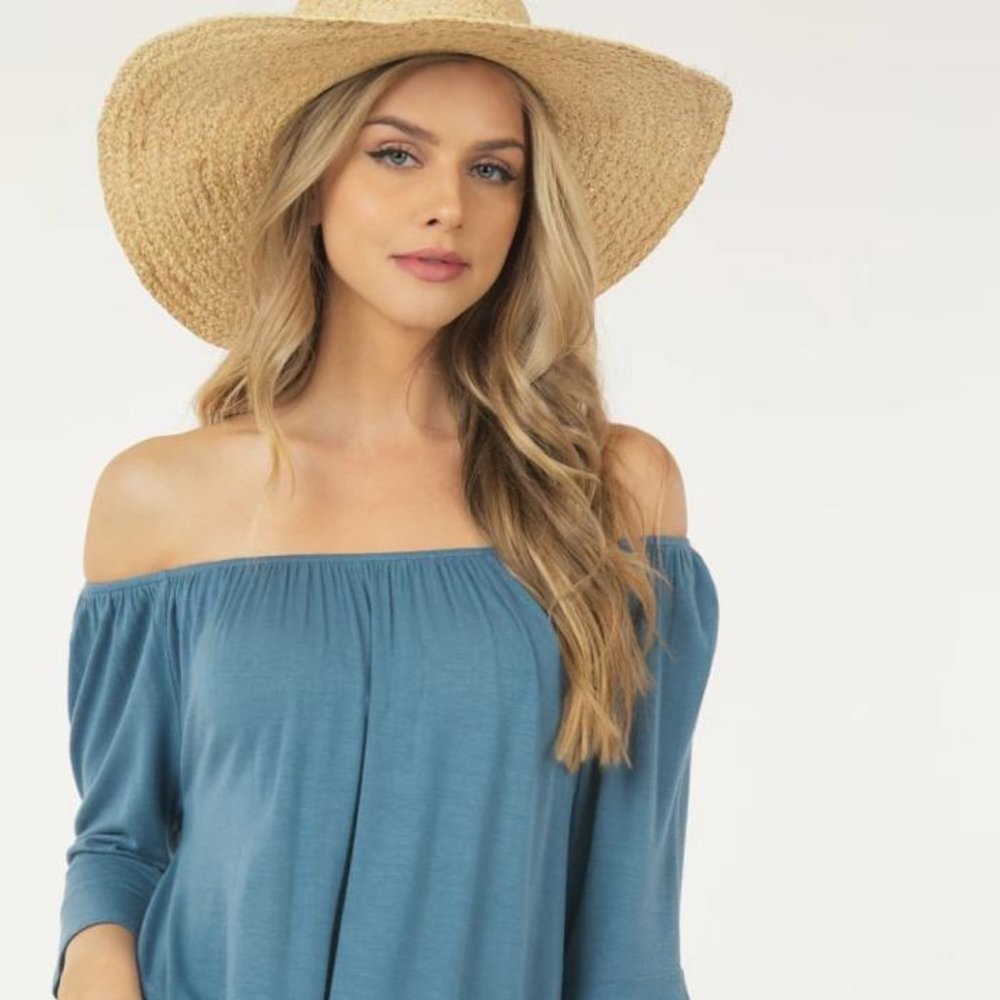 Off Shoulder Ruffled Sleeve